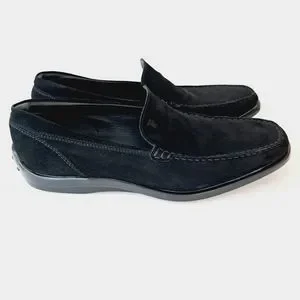 Tod\'s Men\'s Black Suede Slip On City Driving Loafers 9 Mens Tods City Gommino Black Leather Casual Comfort Driving  main image 4